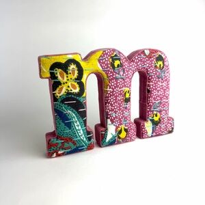 Anthropologie Vintage Letter 'M' Art Decor